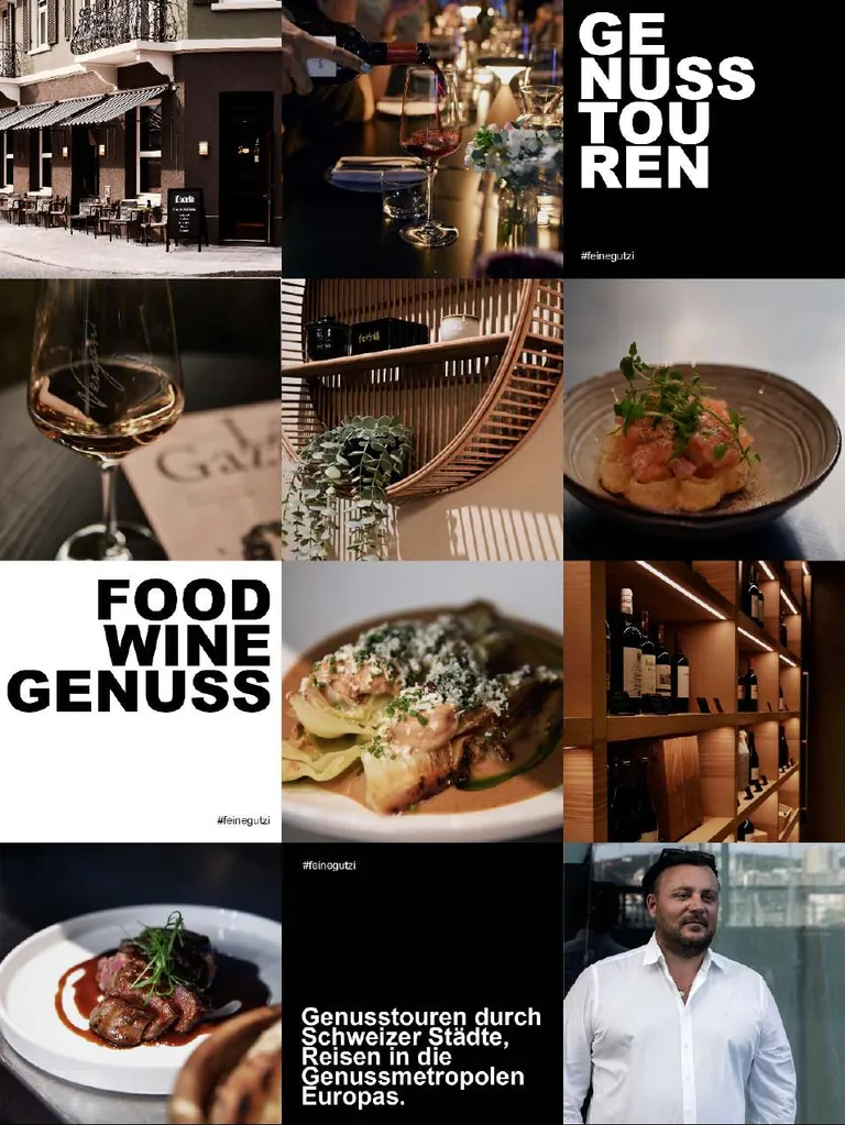 Instagram-Feed von Genusstour nach der Überarbeitung, minimalistisches Design und klare Bildsprache.