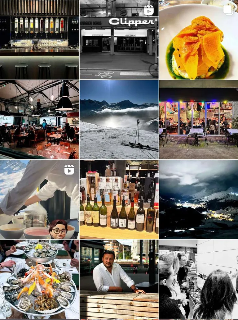 Instagram-Feed von Genusstour vor der Überarbeitung.